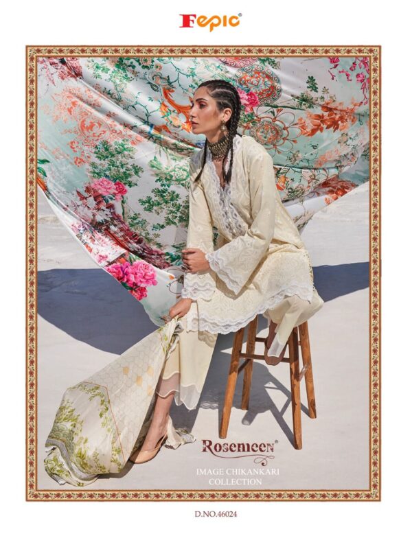 Fepic Rosemeen Image Chikankaari Pakistani Salwar Kameez Collection