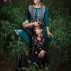 PSYNA TEX PUNJABI KUDI LATEST RAYON KURTIS WITH JACKET