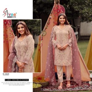 Shree Fab SR 1029 Organza Heavy Embroidery Readymade Pakistani Suits