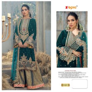 Fepic Rosemeen D 5221 Velvet Embroidered Pakistani Dresses