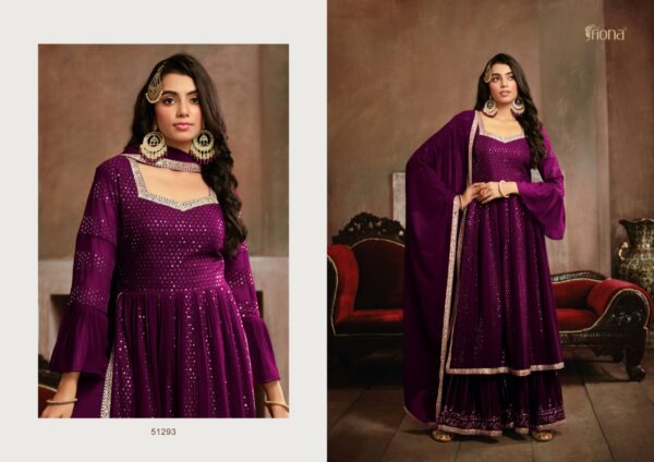 FIONA NYRA GEORGETTE EMBROIDERED SALWAR SUITS WHOLESALE