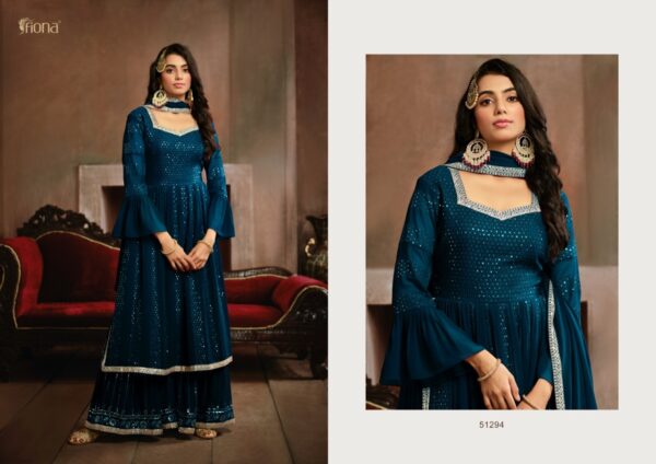 FIONA NYRA GEORGETTE EMBROIDERED SALWAR SUITS WHOLESALE