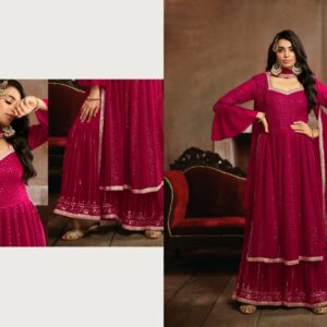 FIONA NYRA GEORGETTE EMBROIDERED SALWAR SUITS WHOLESALE
