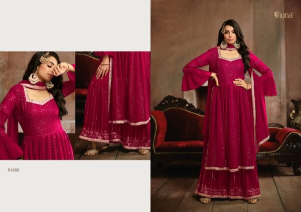 FIONA NYRA GEORGETTE EMBROIDERED SALWAR SUITS WHOLESALE