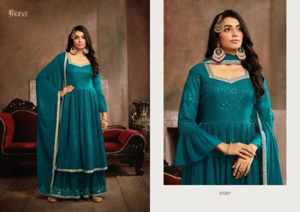 FIONA NYRA GEORGETTE EMBROIDERED SALWAR SUITS WHOLESALE