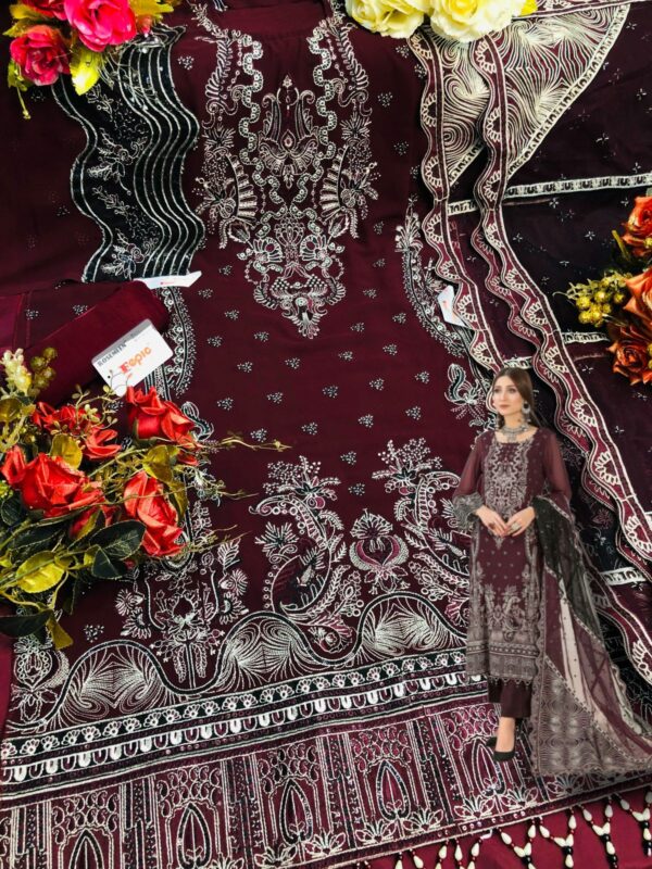 Fepic Rosemeen C 1256 Georgette Embroidery Pakistani Suits