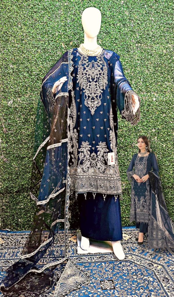 Fepic Rosemeen C 1256 Georgette Embroidery Pakistani Suits