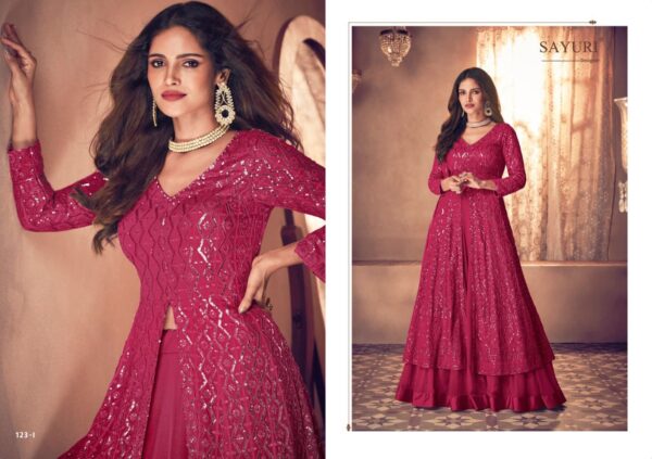 Sayuri Designer Noor Platinum Pro Fancy Party Wear Gown Collection Wholesaler