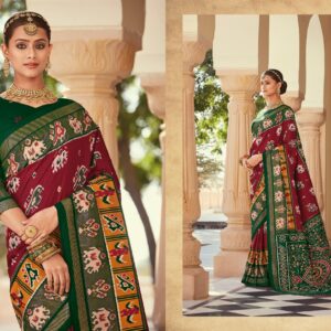 Vipul Aroma Silk Fancy Dola Patola Sarees Catalog Wholesaler Geetanjali Fashion