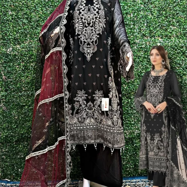 Fepic Rosemeen C 1256 Georgette Embroidery Pakistani Suits