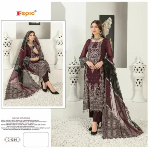 Fepic Rosemeen C 1256 Georgette Embroidery Pakistani Suits