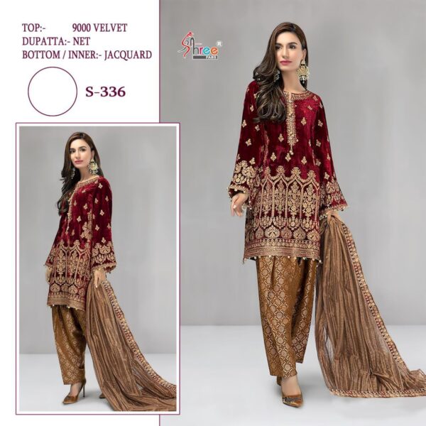 SHREE FABS 336 VELVET MARIYA B DRESS