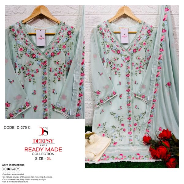 Deepsy Suit D 275 Georgette Readymade Pakistani Suit