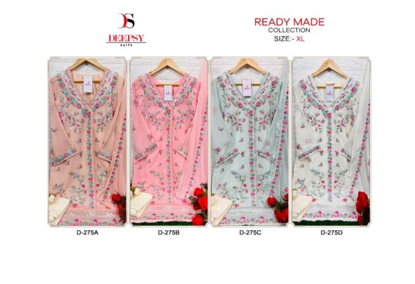 Deepsy Suit D 275 Georgette Readymade Pakistani Suit