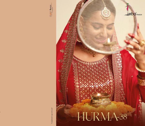 EBA HURMA VOL 38 DESIGNER EMBROIDERED SUITS KARWA CHOUTH