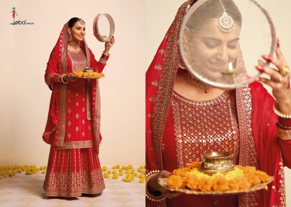 EBA HURMA VOL 38 DESIGNER EMBROIDERED SUITS KARWA CHOUTH