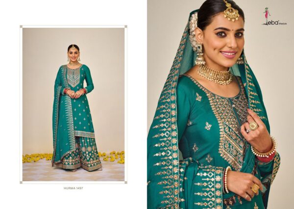 EBA HURMA VOL 38 DESIGNER EMBROIDERED SUITS KARWA CHOUTH