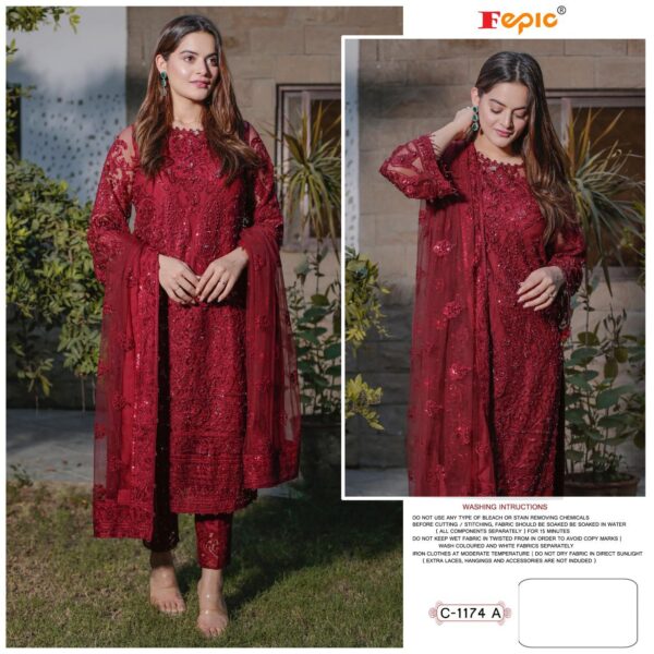 FEPIC ROSEMEEN C 1174 A PAKISTANI SALWAR KAMEEZ WHOLESALE