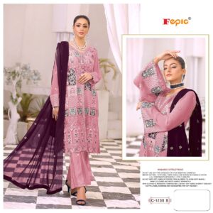 FEPIC ROSEMEEN C 1238 GEORGETTE EMBROIDERY PAKISTANI SUITS
