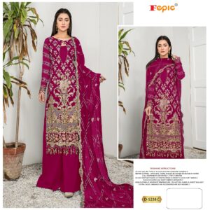 FEPIC D 5238C GEORGETTE PAKISTANI SUIT