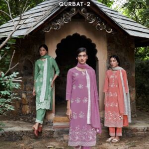 FOUR BUTTONS QURBAT VOL 2 LAKHNAVI READYMADE SUITS SURAT