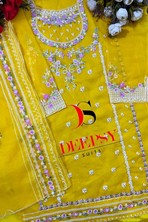 Deepsy D 1060 Organza Pakistani Suits Wholesaler