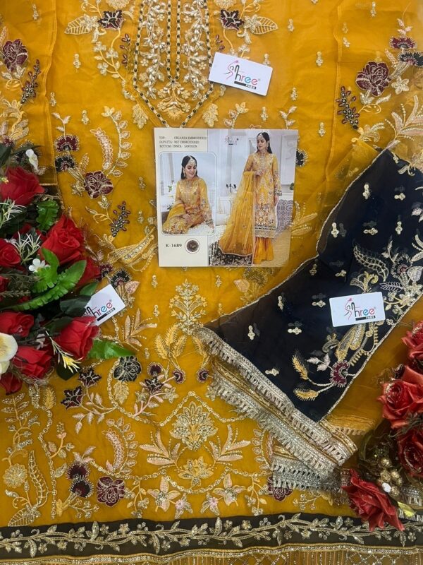 Shree Fab K 1689 Organza Pakistani Suits Wholesale