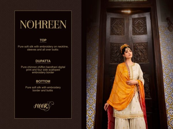 HEER NOHREEN SHARARA BANDHANI SALWAR SUITS BY KIMORA