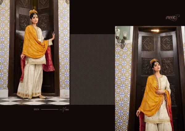 HEER NOHREEN SHARARA BANDHANI SALWAR SUITS BY KIMORA