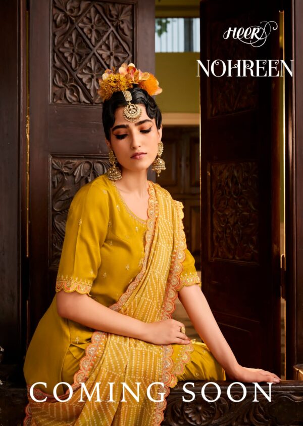 HEER NOHREEN SHARARA BANDHANI SALWAR SUITS BY KIMORA