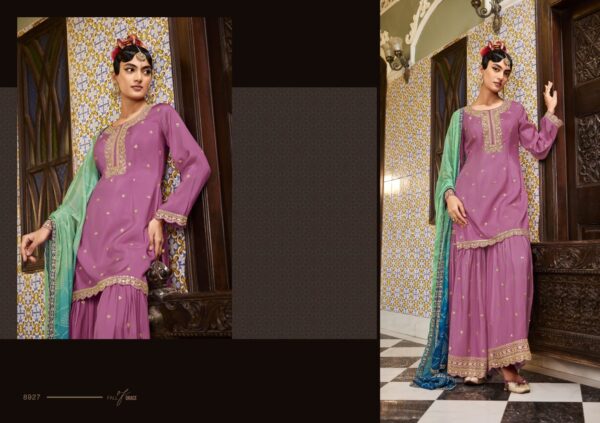 HEER NOHREEN SHARARA BANDHANI SALWAR SUITS BY KIMORA