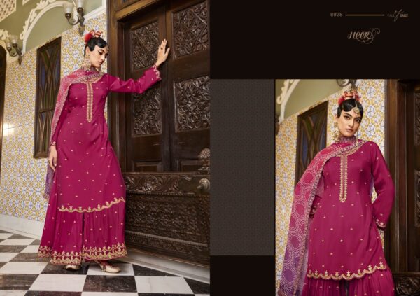 HEER NOHREEN SHARARA BANDHANI SALWAR SUITS BY KIMORA