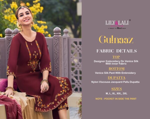 LILY & LALI GULNAAZ KURTI PANT WITH DUPATTA EXCLUSIVE COLLECTION 2023