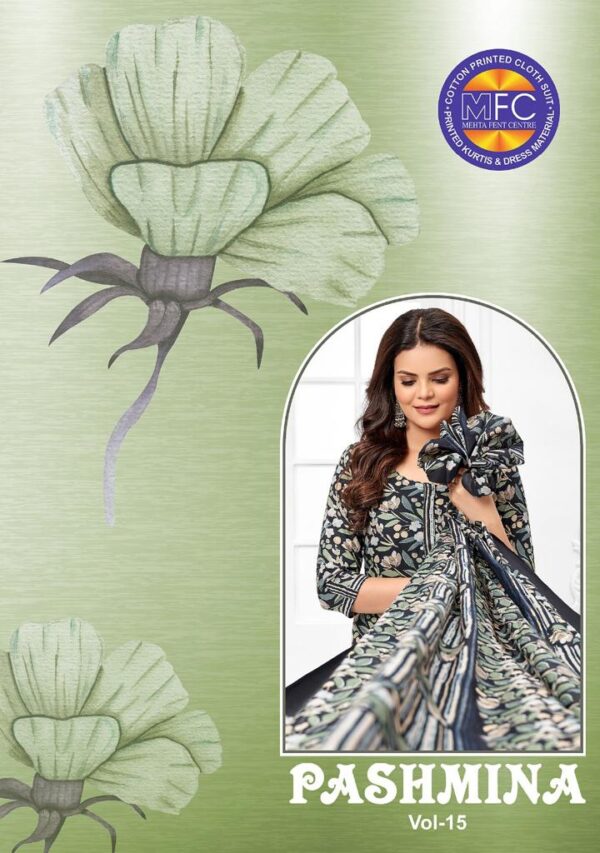 MFC PASHMINA VOL 15 HEAVY COTTON PRINTED SUITS WHOLESALE