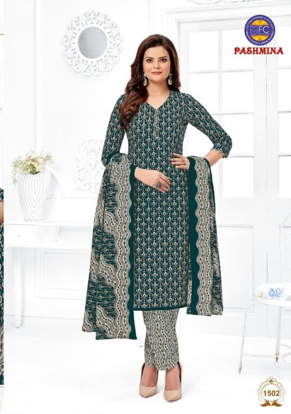 MFC PASHMINA VOL 15 HEAVY COTTON PRINTED SUITS WHOLESALE