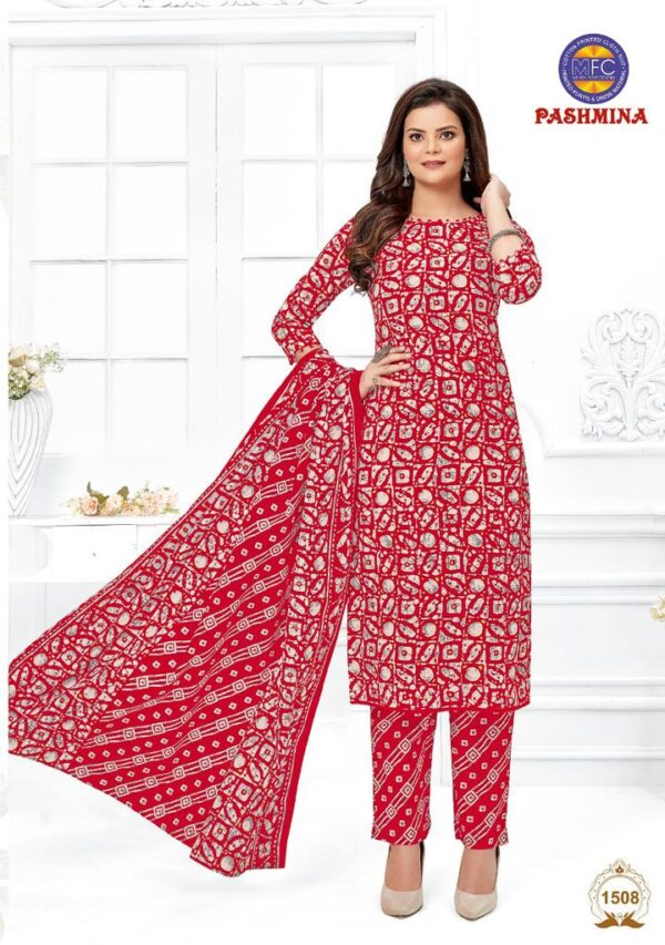 MFC PASHMINA VOL 15 HEAVY COTTON PRINTED SUITS WHOLESALE