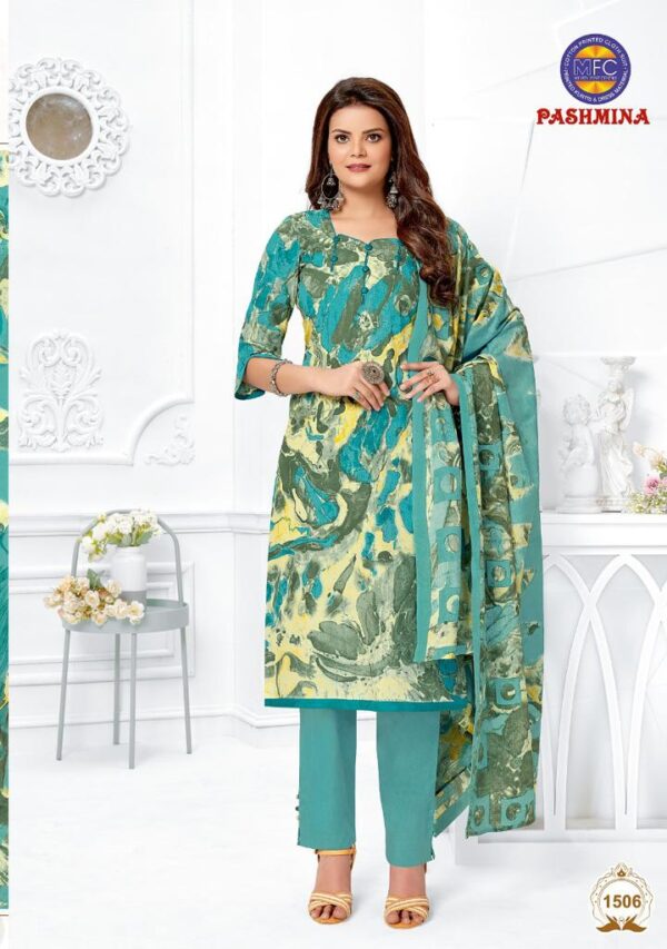 MFC PASHMINA VOL 15 HEAVY COTTON PRINTED SUITS WHOLESALE