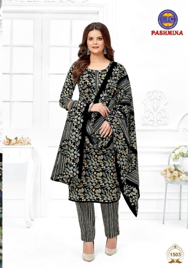 MFC PASHMINA VOL 15 HEAVY COTTON PRINTED SUITS WHOLESALE