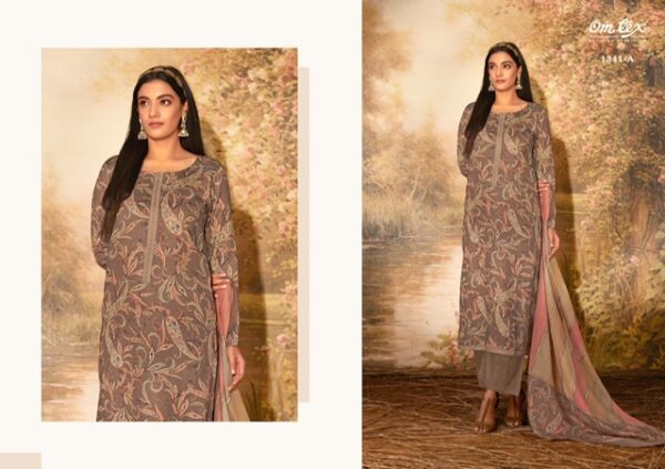 OM TEX FLORY COTTON SATIN DIGITAL PRINTED SUITS