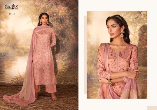 OM TEX FLORY COTTON SATIN DIGITAL PRINTED SUITS