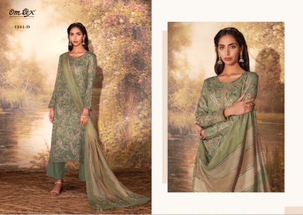 OM TEX FLORY COTTON SATIN DIGITAL PRINTED SUITS