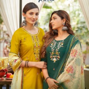 PARRA STUDIO NIHARIKA KURTI PANT DUPATTA LATEST CATALOGUE