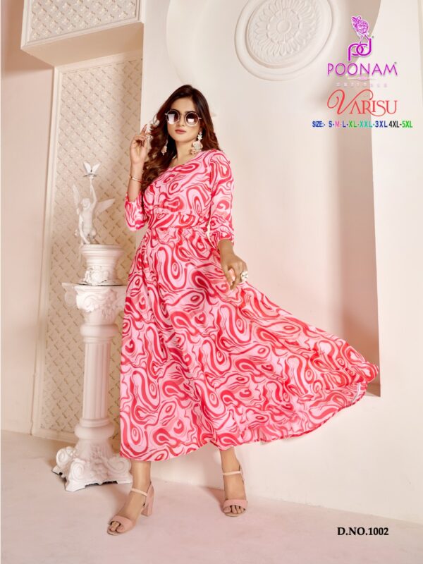 POONAM DESIGNER VARISU GEORGETTE PRINTED GOWNS