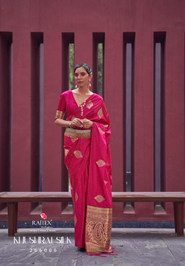 RAJTEX KHUSHRAT SILK SATIN SILK SAREES WHOLESALER SURAT