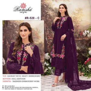 RAMSHA FASHION R 528 C PAKISTANI SUIT MANUFACTURER