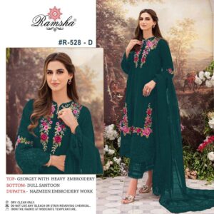 RAMSHA FASHION R 528 D PAKISTANI SUIT MANUFACTURER