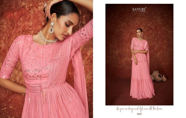 SAYURI DESIGNER DAISY GEORGETTE SUITS LATEST CATALOG