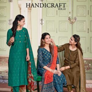 SYASII HANDICRAFT VOL 1 KURTI PANT WITH DUPATTA