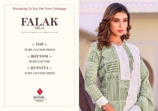 TANISHK FASHION FALAK VOL 4 COTTON PRINTED SUITS