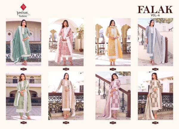 TANISHK FASHION FALAK VOL 4 COTTON PRINTED SUITS